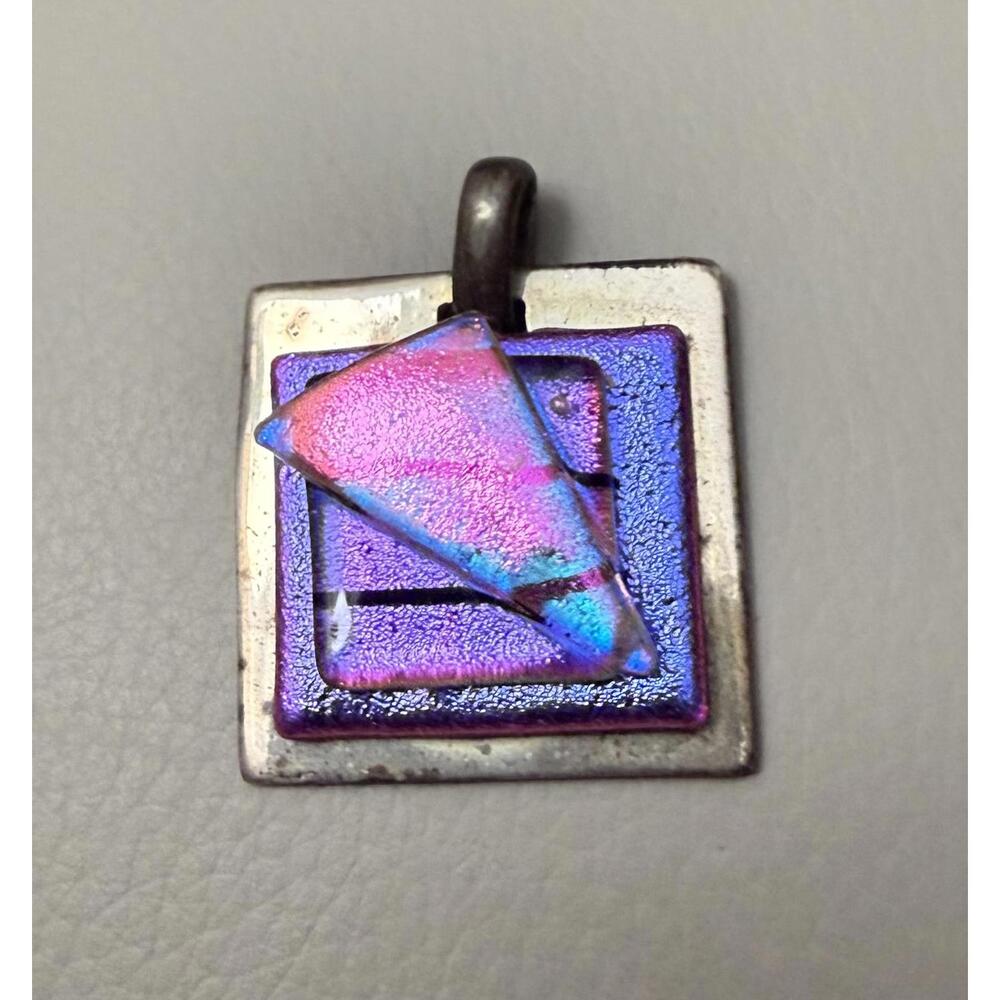 A Glass Act Setting on Sterling Silver Pendant
